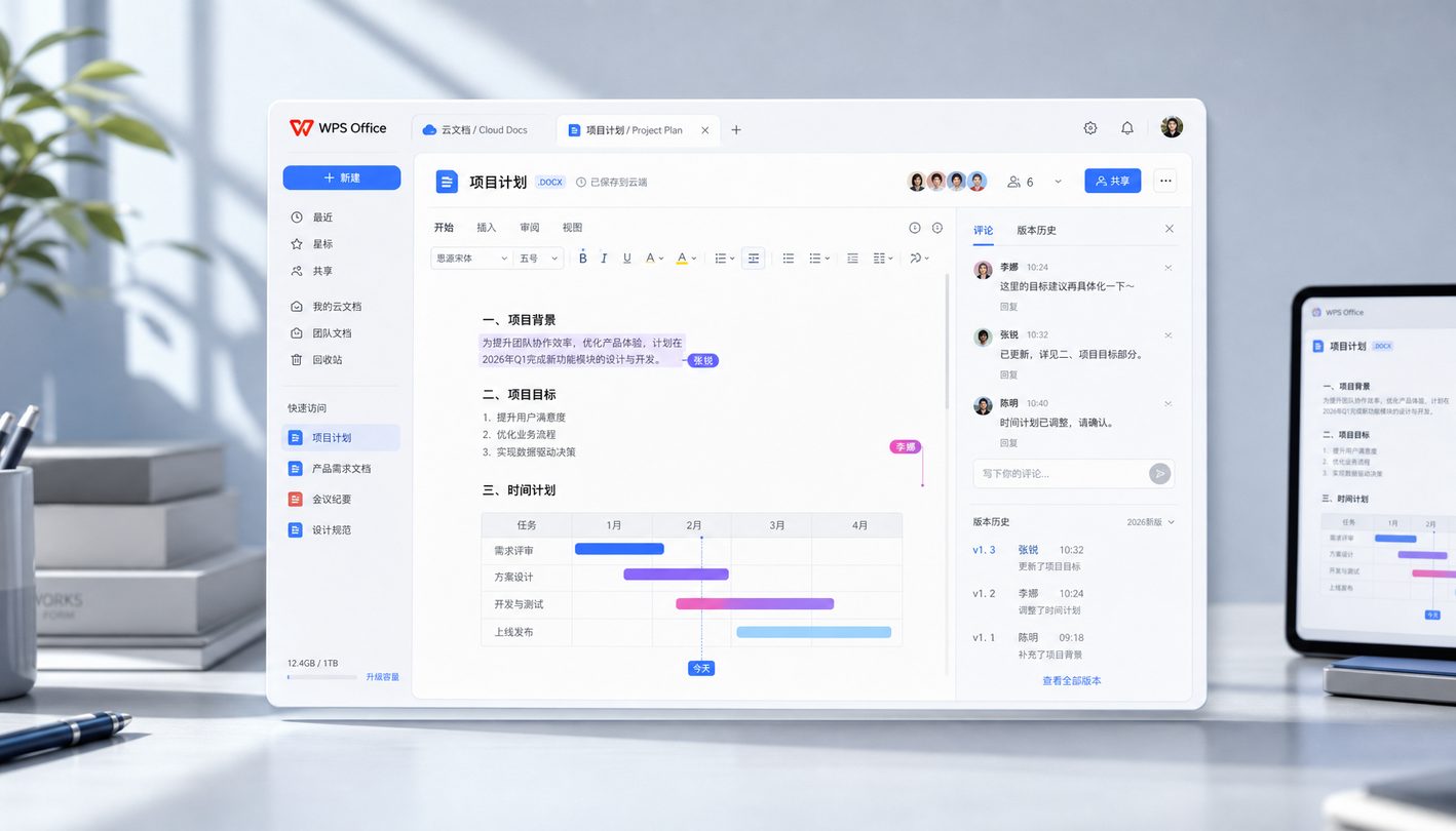 WPS Office 桌面版界面展示